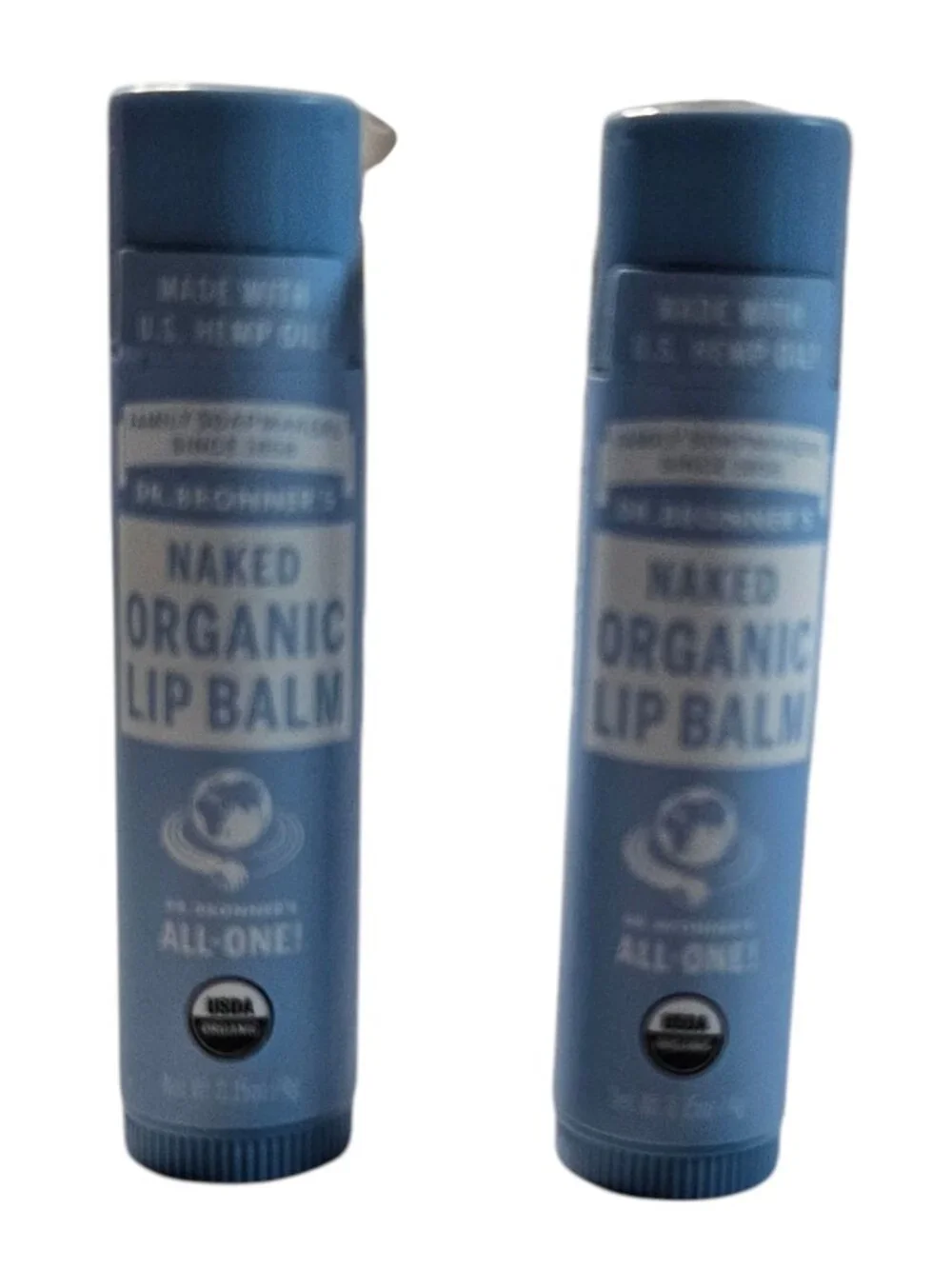 Dr. Bronner's Unscented Bundle: 3 Mini Castile Soaps (2oz) & 2 Naked Lip Balms